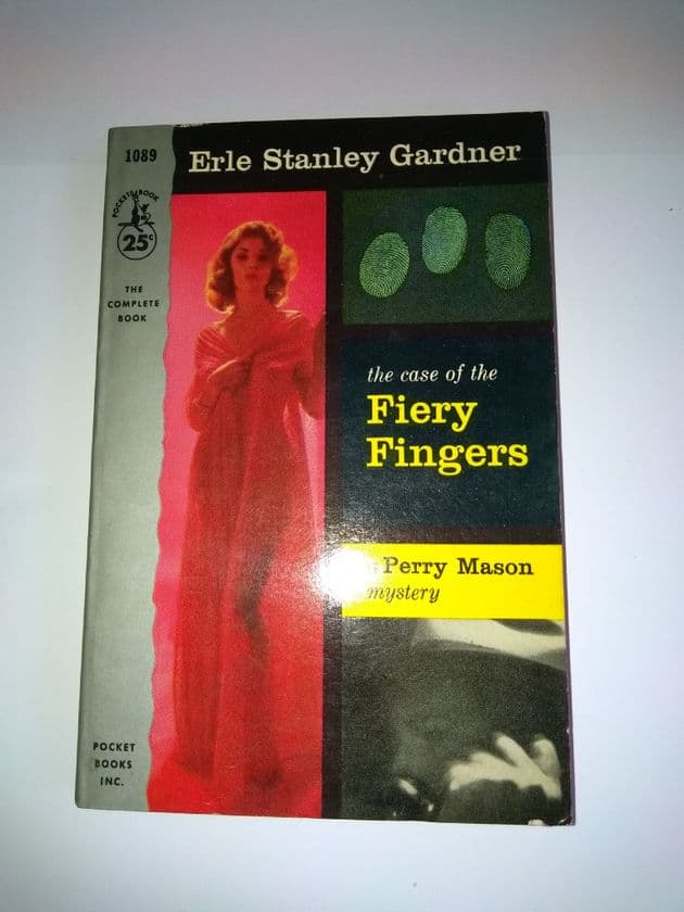 POCKET BOOK: The case of the Fiery Fingers (paperback) by Erle Stanley Gardner