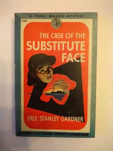POCKET BOOK : THE CASE OF THE SUBSTITUTE FACE by Erle Stanley Gardner  (Paperback)