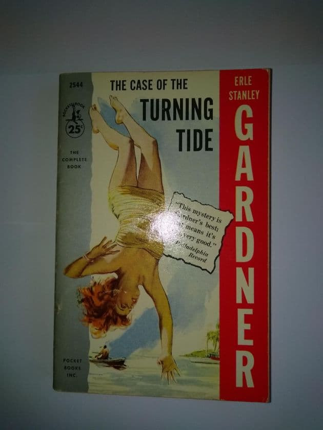 Pocket Book: THE CASE OF THE TURNING TIDE (Paperback) by Erle Stanley Gardner.