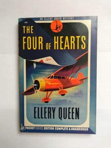 Pocket Book: THE FOUR OF HEARTS by Ellery Queen (Paperback)