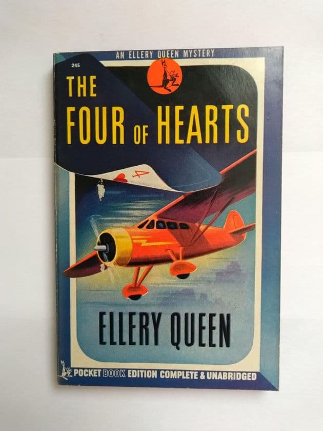 POCKET BOOK: THE FOUR OF HEARTS BY ELLERY QUEEN (PAPERBACK)