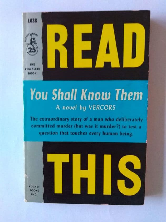 POCKET BOOK : YOU SHALL KNOW THEM by VERCORS (No.1038) (Paperback)
