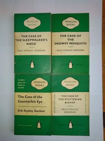 POCKET BOOKS: Erle Stanley Gardner (4 Paperbacks) Penguin books.