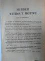 PRIZE MYSTERY NOVELS: MURDER WITHOUT MOTIVE by R.L.GOLDMAN  (NO 16 )  (Paperback )