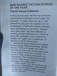 READERS UNION:  BEST SF STORIES OF THE YEAR 4TH ANNUAL COLLECTION. (HARDBACK)