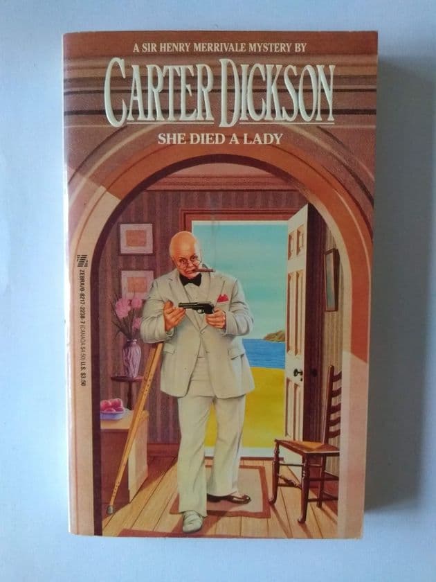 SHE DIED A LADY by Carter Dickson  (Paperback )