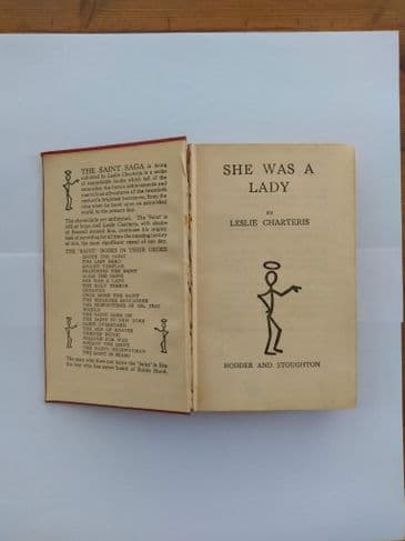SHE WAS A LADY by Leslie Charteris (Hardcover)