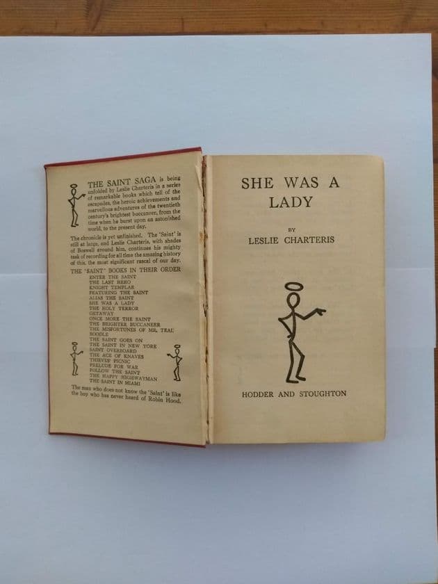 SHE WAS A LADY by Leslie Charteris (Hardcover)