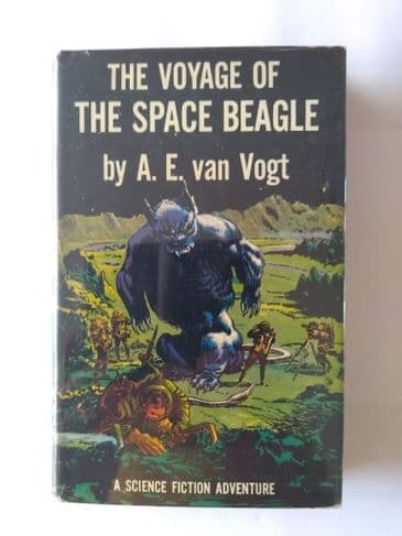 SIMON & SCHUSTER.  THE VOYAGE OF THE SPACE BEAGLE BY A E VAN VOGT (SIGNED, HARDBACK)