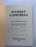 STARMONT READER'S GUIDE 48.  RAMSEY CAMPBELL, SIGNED, (PAPERBACK)