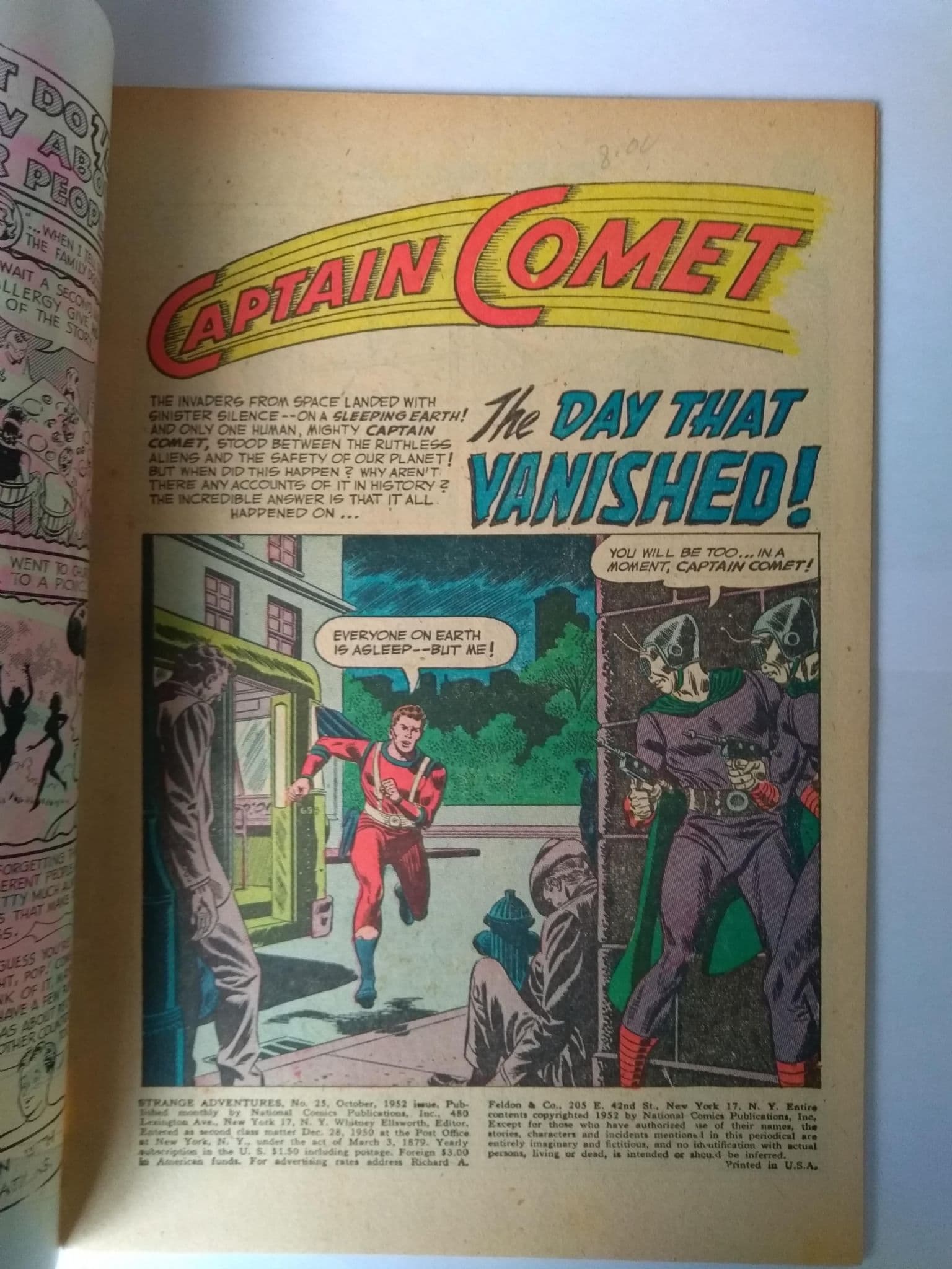 STRANGE ADVENTURES NO 25 OCT 1952