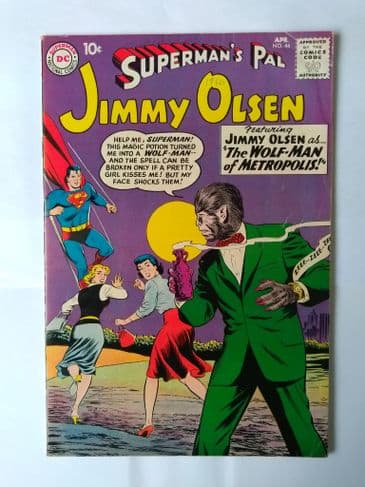 SUPERMAN'S PAL JIMMY OLSEN  NO 44 April 1960 (PGX FINE 6.0)