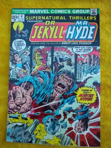 SUPERNATURAL THRILLERS FEATURING DR JEKYLL & MR HYDE NO 4 June 1973.