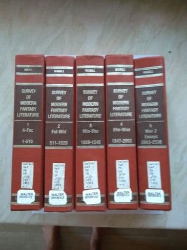 SURVEY OF MODERN FANTASY LITERATURE EDITED BY FRANK N MAGILL. (5 VOLUMES) (HARDBACK)