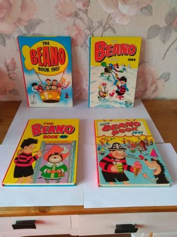 The Beano Book. 1987,88,89,91.(Hardback)  Bundle 2