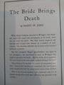 THE BRIDE BRINGS DEATH by Darby ST John  (NO 50 )  (Paperback )
