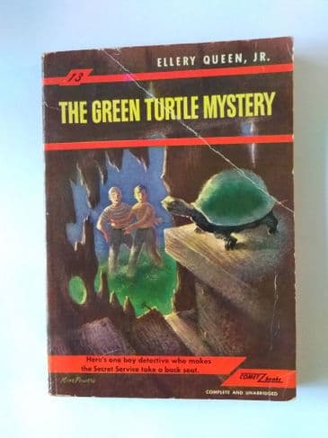 THE Green TURTLE MYSTERY by Ellery Queen JNR (NO 13 ) (Paperback )