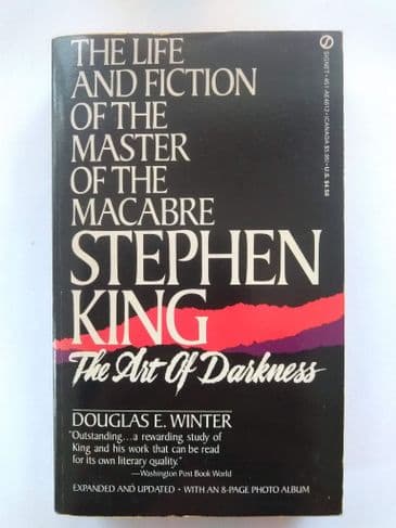 THE LIFE & FICTION OF THE MASTER OF THE MACABRE STEPHEN KING  BY D E WINTER (PAPERBACK)