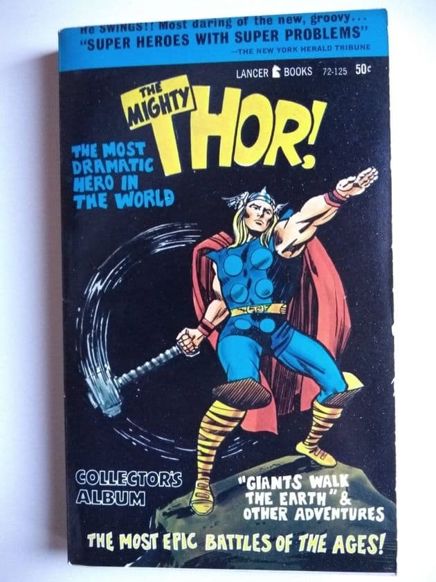 THE MIGHTY THOR by STAN LEE (LANCER BOOKS) (No.72-125)  (Paperback)