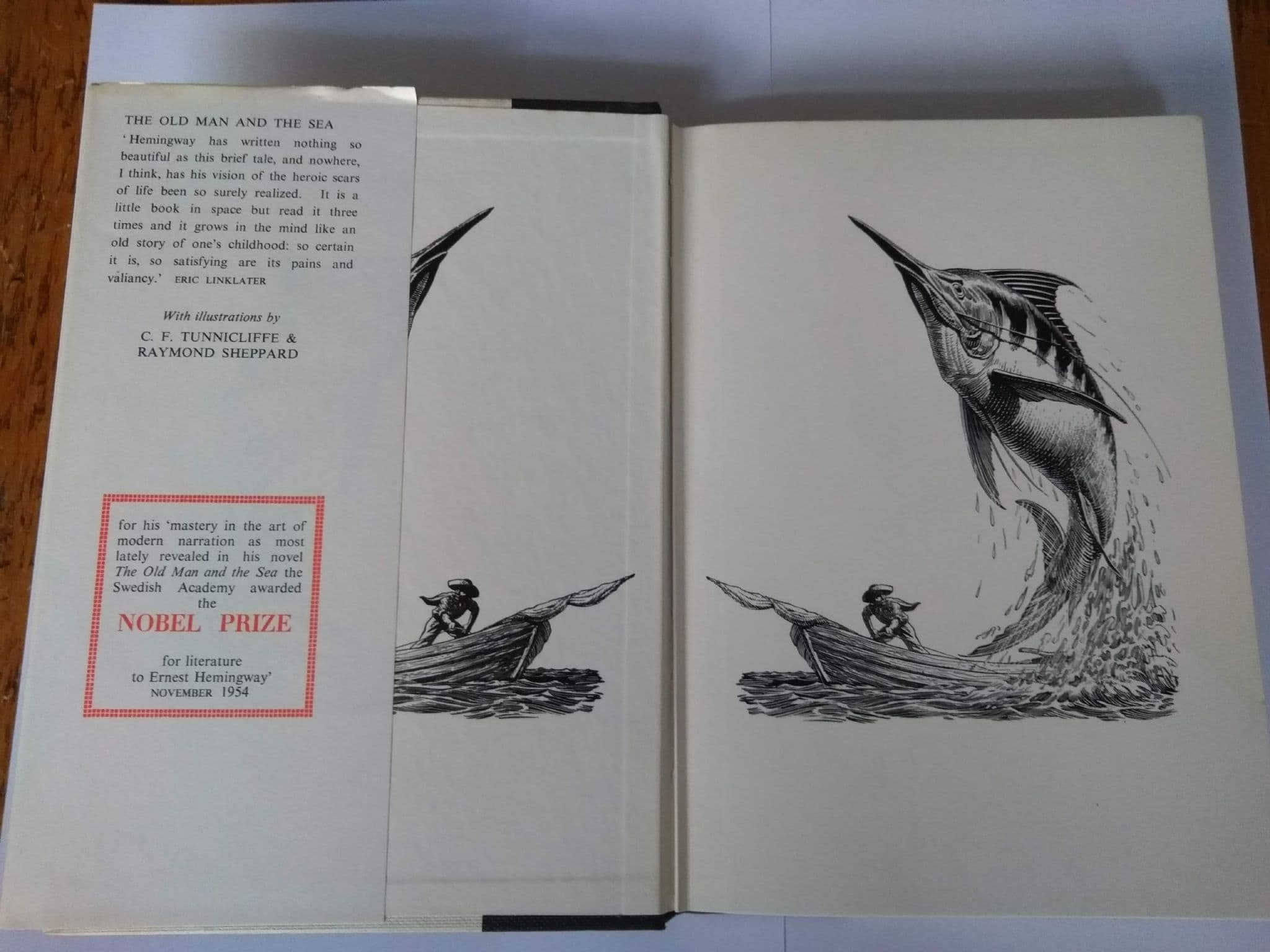The Old Man and the Sea hardback by Ernest Hemingway