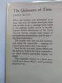 THE QUINCUNX OF TIME by James Blish (Hardcover)