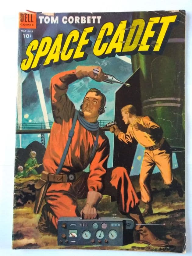 Tom  CORBETT SPACE CADET by DELL COMICS NO  10 MAY-July 1954.