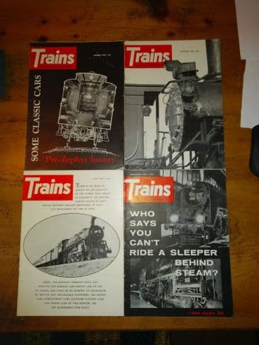 Trains - The Magazine of Railroads (11 Issues 1960-62)