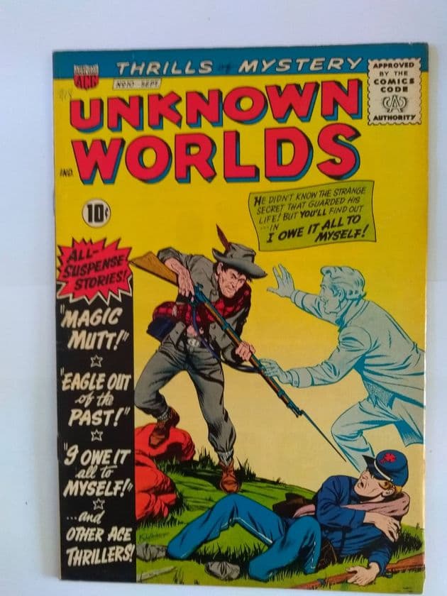 UNKNOWN WORLDS NO 10 September 1961
