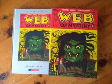 WEB OF MYSTERY VOL 3 SLIP CASED, HARD BACK, PRE CODE CLASSICS.