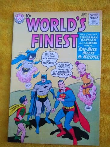 WORLD'S FINEST COMICS NO 113  November 1960 (PGX FINE 6.0)