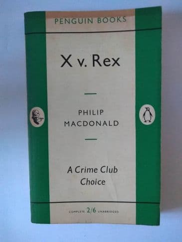 X v REX BY PHILIP MACDONALD (NO 1107) (PAPERBACK)