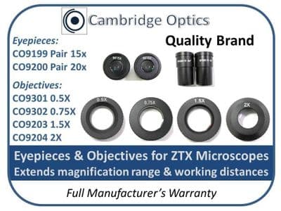 0.75X Screw-On Auxiliary Objective for ZTX WD 97mm