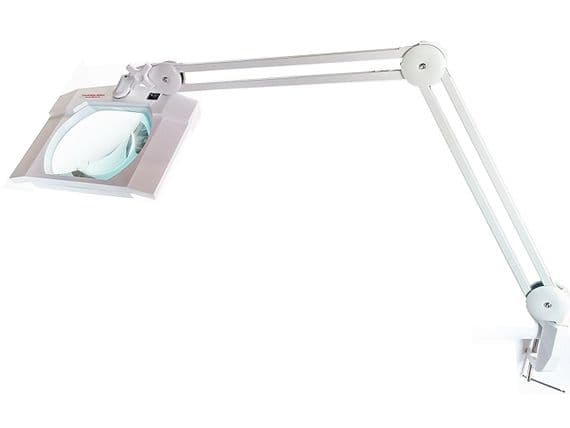1.75X Long Reach, Articulated Arm, G-Clamp, Daylight LED Magnifier SUPERWide Lens