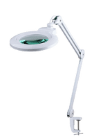2.25X & 6X Long Reach Prm Floor Stand and G-Clamp Magnifier Wide Lens, Daylight LED changeable Lens
