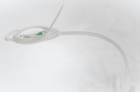 2.25X Long Reach, Gooseneck G-Clamp Daylight LED Magnifier, Wide Lens, Dimmable