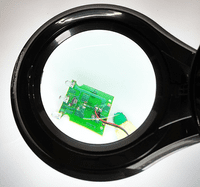 3X  Long Reach,  Black, Articulated Arm, G-Clamp Magnifier, Wide Lens, Dimmable Daylight LED