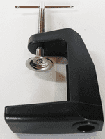 3X  Long Reach,  Black, Articulated Arm, G-Clamp Magnifier, Wide Lens, Dimmable Daylight LED