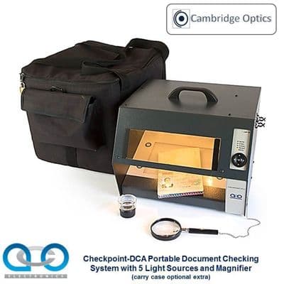 Economical Front Line Document Viewer. 5 Integral Light Sources - Forgery Detection, Border Security