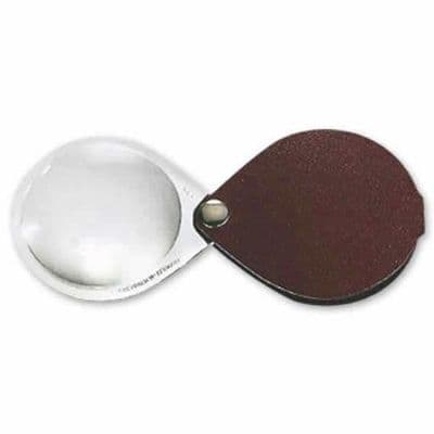 Eschenbach Economy Folding Pocket 3.5x Magnification 60mm Diameter-Nutria Brown