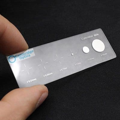 Image Analysis System Calibration Slide 10-10,000um dia. dots