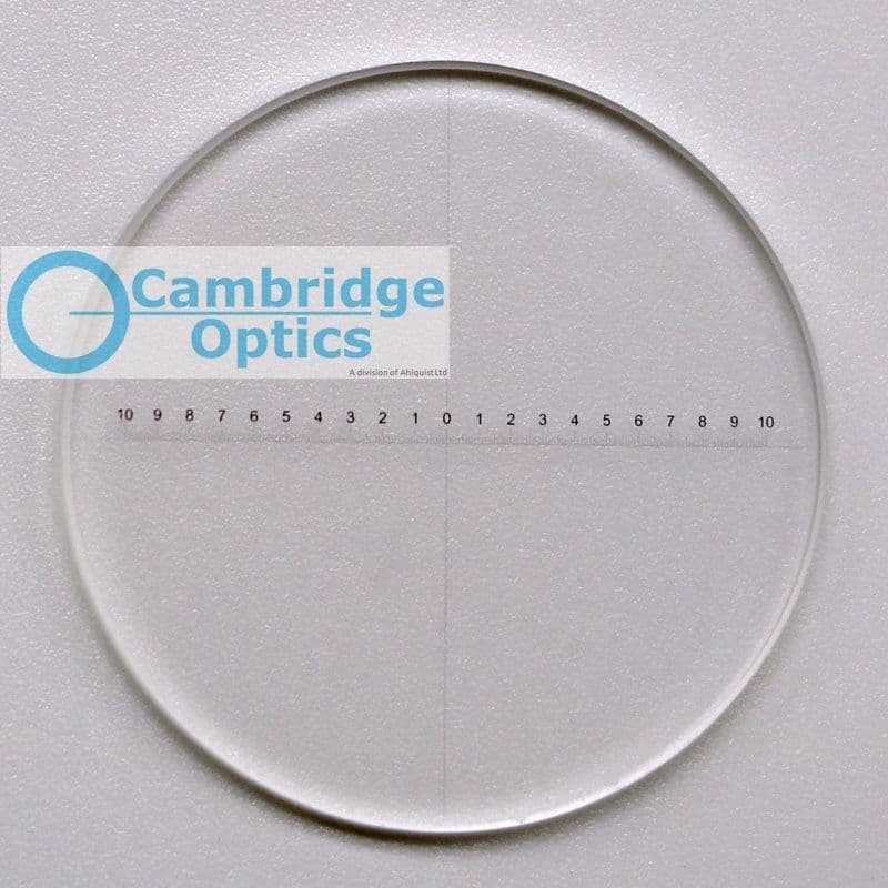 Microscope Eyepiece Reticle Micrometer Horizontal Scale 20mm/0 1mm
