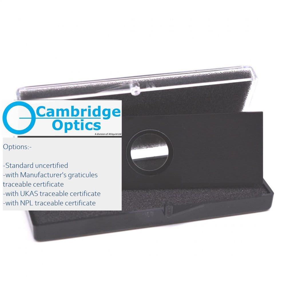 Microscope Multiscale Calibration Slide 5mm/2mm/0 2mm with 100 divns