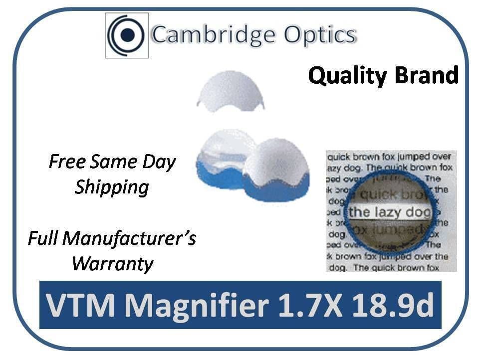 On The Page Magnifier 1 7X with Viewing Strip