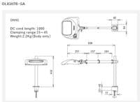 OTSUKA 180mm SuperWide Lens, Industrial Grade, LED Illuminated, Interchangeable Lens Magnifier 2X-8X