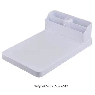 Rectangular Weighted Desk Base with Tool Holder for use with most CO Articulated Arm Magnifiers