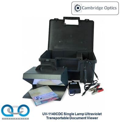Single Lamp Transportable UV Document Viewer 1 x 9 watts - Forgery Detection, Forensic Examination