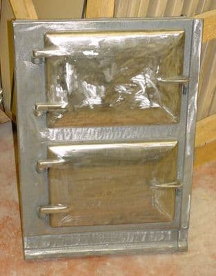 4 Oven Front Plate for Standard Aga range cooker - shown with doors