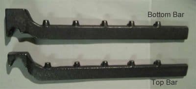 Bottom cast iron grate bars for Rayburn Supreme or Nouvelle