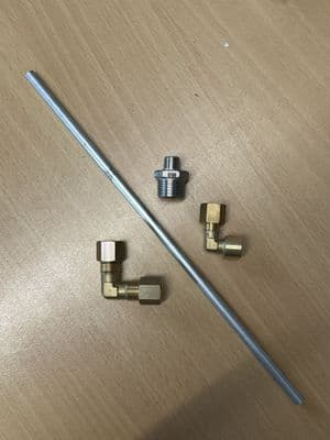Bundy Tube with Fittings for Aga range cooker Oil Shallow Well Burners