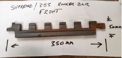 Front Cast Iron Rocker Bar that fits the Rayburn Supreme, Nouvelle and 355